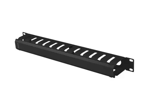 LANBERG 19inch Cable Managmement Metal 1U Type A Black