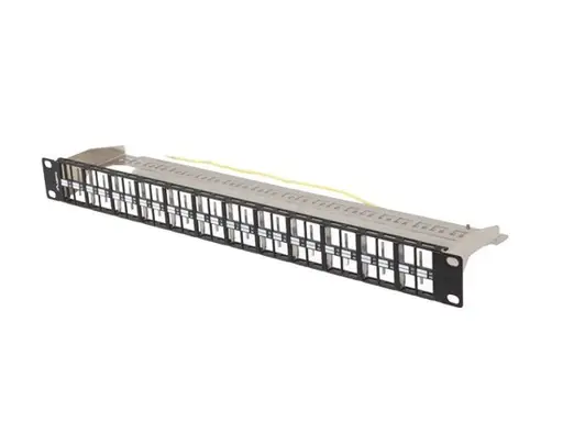 LANBERG Patch Panel Blank 48 Port 1U 19inch FTP For Keystone Modules Black