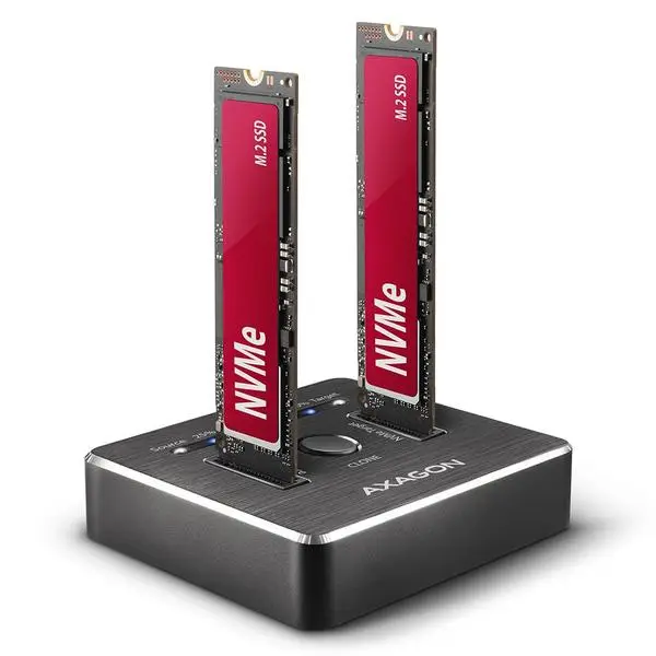 SSD ACC DOCK STATION USB-C/2XM.2 NVME ADSA-M2C AXAGON – 2
