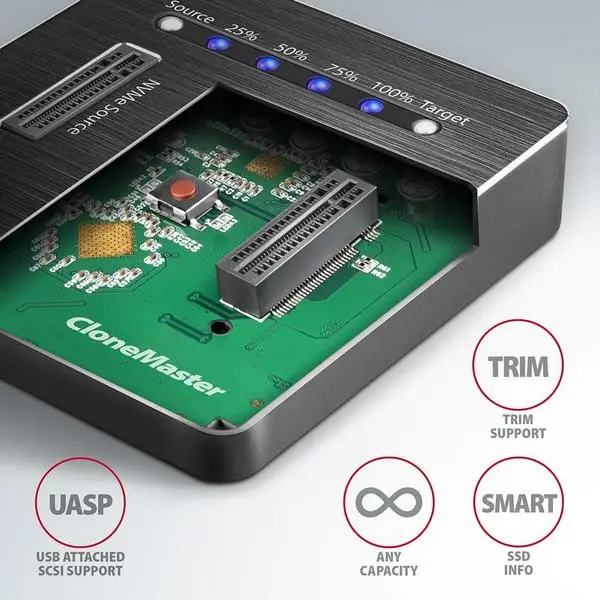 SSD ACC DOCK STATION USB-C/2XM.2 NVME ADSA-M2C AXAGON – 6