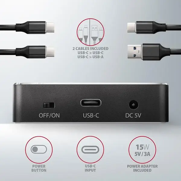 SSD ACC DOCK STATION USB-C/2XM.2 NVME ADSA-M2C AXAGON – 7
