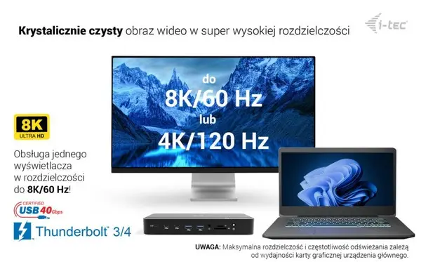Thunderbolt 5 Triple Display Docking Station M.2 6xUSB 2.5 GLAN PD 140W – 7