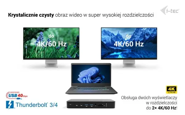 Thunderbolt 5 Triple Display Docking Station M.2 6xUSB 2.5 GLAN PD 140W – 8