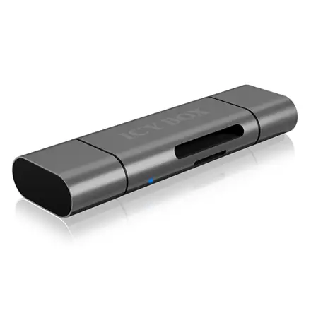 Raidsonic External card reader with multi-USB connector