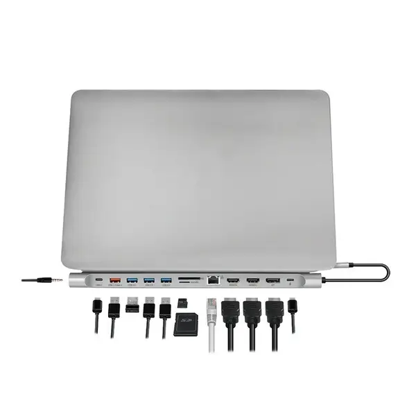 USB3.2 docking station USB-C, 12 port, PD – 2