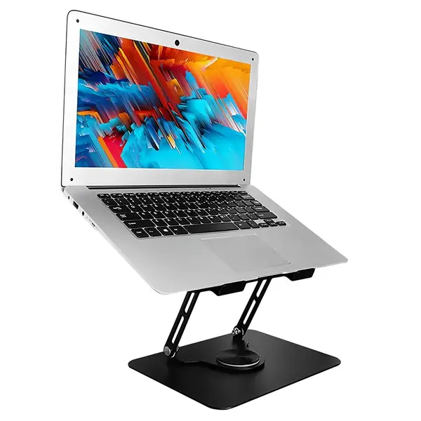 Reguliuojamas, pasukamas, ergonomiškas nešiojamojo kompiuterio stovas 10–17″ LAPTOP STAND ROTO MT2662 – 9
