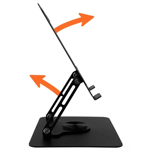 Reguliuojamas, pasukamas, ergonomiškas nešiojamojo kompiuterio stovas 10–17″ LAPTOP STAND ROTO MT2662 – 4