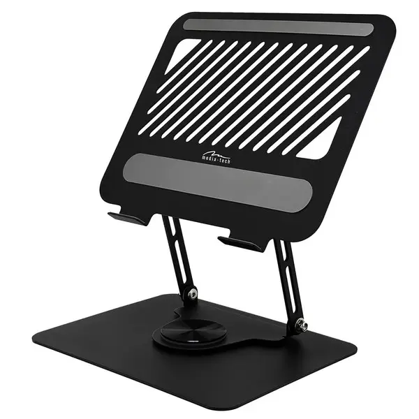 Reguliuojamas, pasukamas, ergonomiškas nešiojamojo kompiuterio stovas 10–17″ LAPTOP STAND ROTO MT2662 – 6