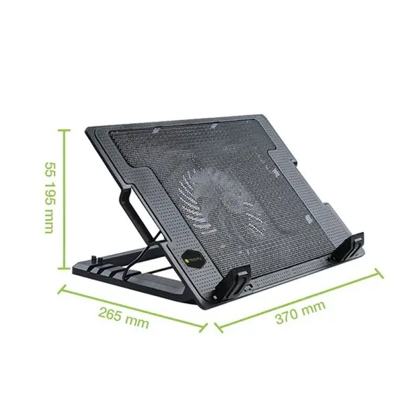 Techly ICOOL-CP12TY aušinimo padėklas nešiojamam kompiuteriui 43,9 cm (17.3") 1400 RPM Juoda – 3