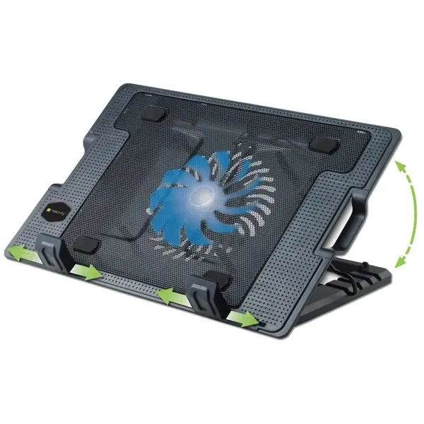 Techly ICOOL-CP12TY aušinimo padėklas nešiojamam kompiuteriui 43,9 cm (17.3") 1400 RPM Juoda – 4