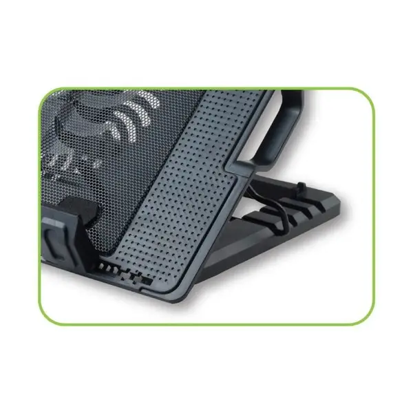 Techly ICOOL-CP12TY aušinimo padėklas nešiojamam kompiuteriui 43,9 cm (17.3") 1400 RPM Juoda – 8