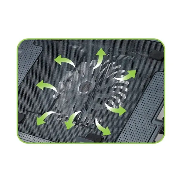 Techly ICOOL-CP12TY aušinimo padėklas nešiojamam kompiuteriui 43,9 cm (17.3") 1400 RPM Juoda – 9