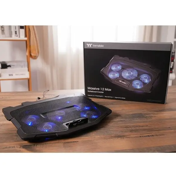 Thermaltake Massive 12 Max aušinimo padėklas nešiojamam kompiuteriui 43,2 cm (17") 2200 RPM Juoda – 10