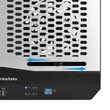 Thermaltake CL-N002-PL12BL-A aušinimo padėklas nešiojamam kompiuteriui 1300 RPM Aliuminis, Juoda – 8