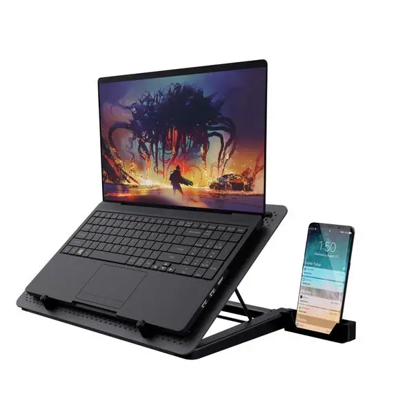 Trust GXT 1125 Quno Premium LED-illuminated gaming laptop cooling stand with 5 fans – 2