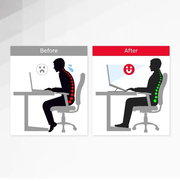 UNITEK OT155SL nešiojamojo kompiuterio stovas Sidabras – 8