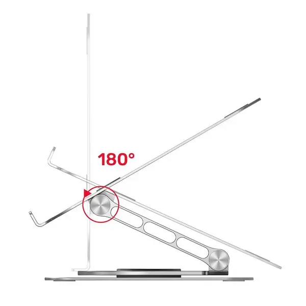 Unitek OT180SL01 360° reguliuojamas nešiojamojo kompiuterio stovas 10-16“ – 6