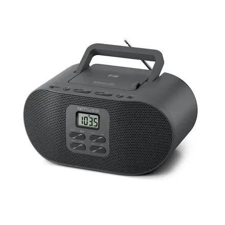 Muse M-33 BT Portable Radio CD/MP3 Player with Bluetooth and USB Port