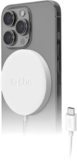 SBS wireless charger Magsafe 15W, white