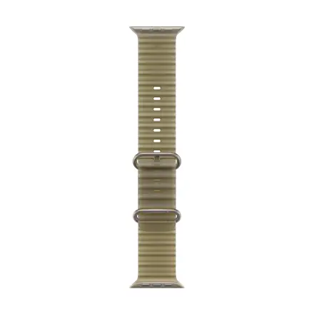 49mm Translucent Kelp Ocean Band - Natural Titanium Finish