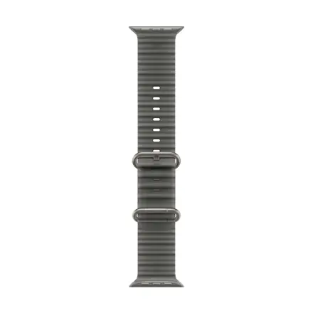 49mm Translucent Black Ocean Band - Natural Titanium Finish
