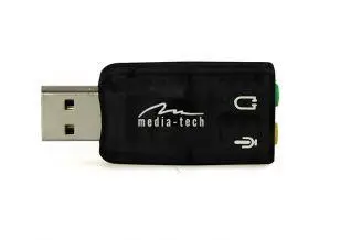 MEDIATECH MT5101 VIRTU 5.1 USB, is the perfect 3D Surround sound card for PCs and laptops,