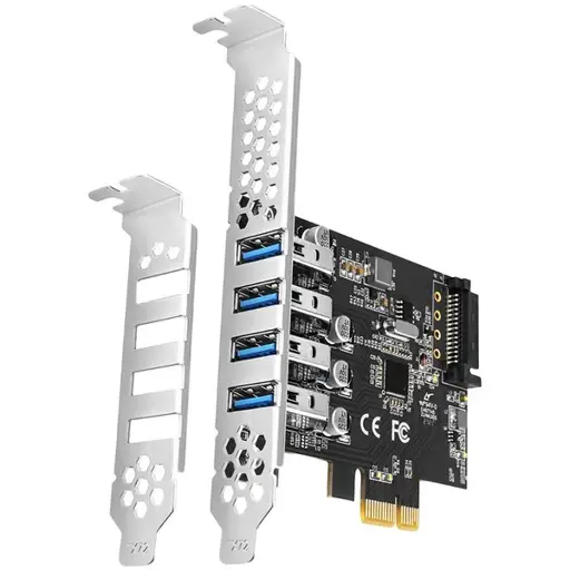 I/O CARD USB PCIE 4PORT/PCEU-43RS AXAGON