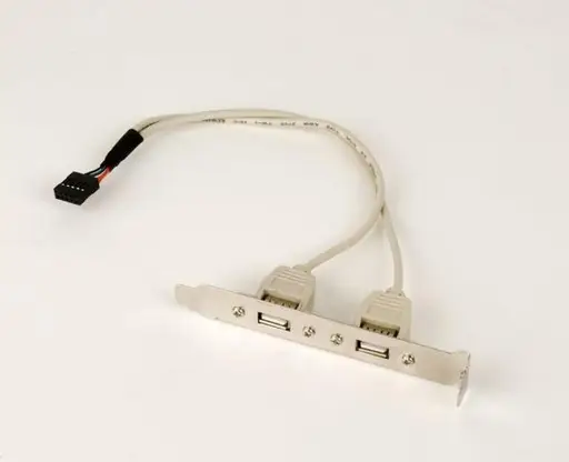 GEMBIRD CCUSBRECEPTACLE Receptacle on bracket 10P housing 25cm