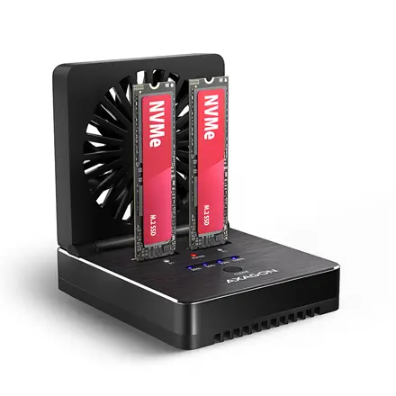 SSD ACC DOCK STATION USB-C/2XM.2 NVME ADSA-M2C22 AXAGON