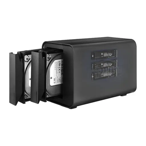 TerraMaster D5 Hybrid 5-Bay DAS, 2 SATA, 3 M.2 NVMe, USB 3.2 Gen 2