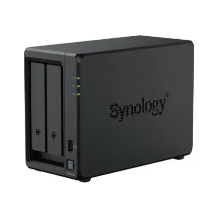 SYNOLOGY DS725+ DiskStation 2-bay NAS server - AMD Ryzen R1600 4GB DDR4 2x 2.5/3.5 HDD/SSD 2x M.2 2280 NVMe SSD 1GbE