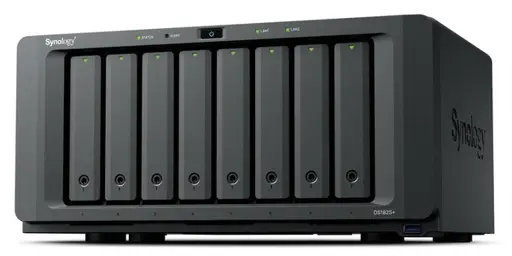 Synology DiskStation DS1825+ NAS ir duomenų saugojimo serveris Ryzen Embedded V1500B 8 GB DDR4 0 TB Juoda