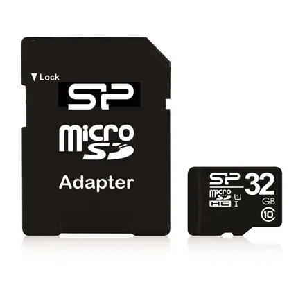 SILICON POWER memory card Micro SDHC 32GB Class 10 + Adapter