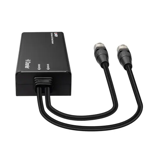 Garso Dekoderis - Lindy 2ch Dante į XLR 96kHz 24-Bit PoE Juodas
