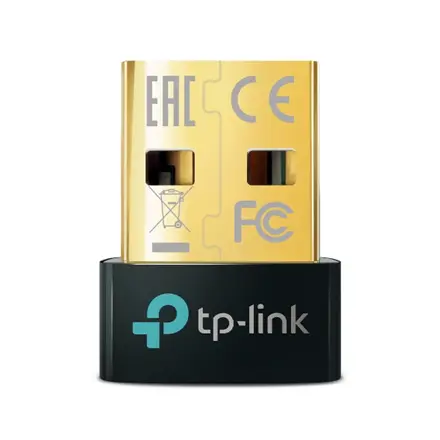 TP-LINK UB500 itin mažas, prie kompiuterio per USB jungtį jungiamas Bluetooth 5.0 nano adapteris