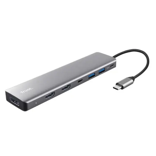 Trust 25661 sąsajos šakotuvas C tipo USB Aliuminis