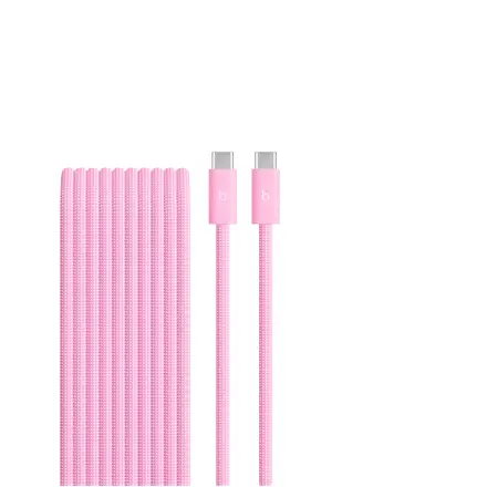 Apple 240W USB-C to USB-C Braided Cable (3m) - Power Pink