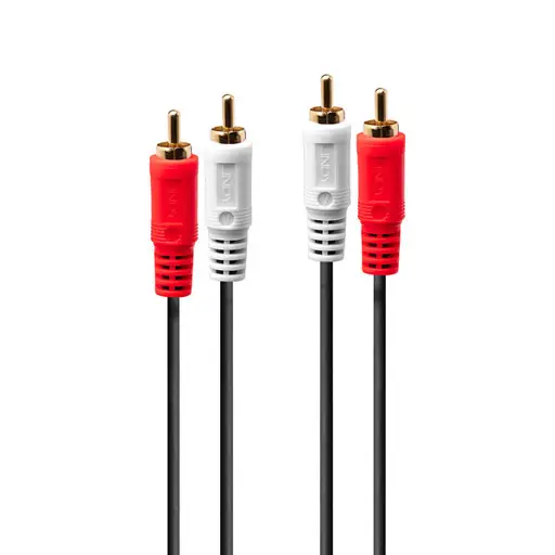 Garso Kabelis - Lindy Premium Stereo RCA 3 m Auksu Padengtas