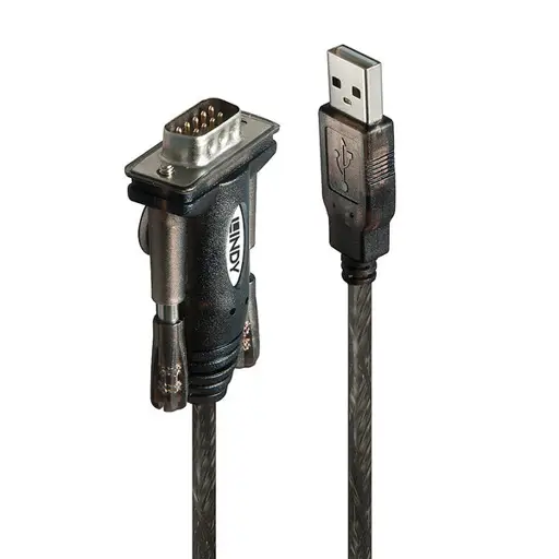 Adapteris - LINDY USB į Serijinį Konverterį Lite Adapteris, Juodas