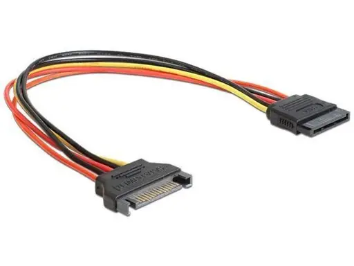 GEMBIRD CC-SATAMF-01 extention cable power SATA 15pin M/F 30 cm
