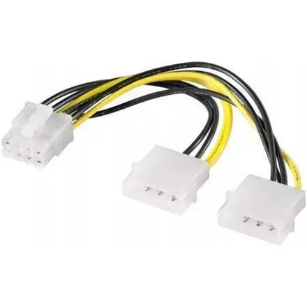 Goobay Power cable/adapter for PC graphics cards, PCI-E to PCI Express 8-pin