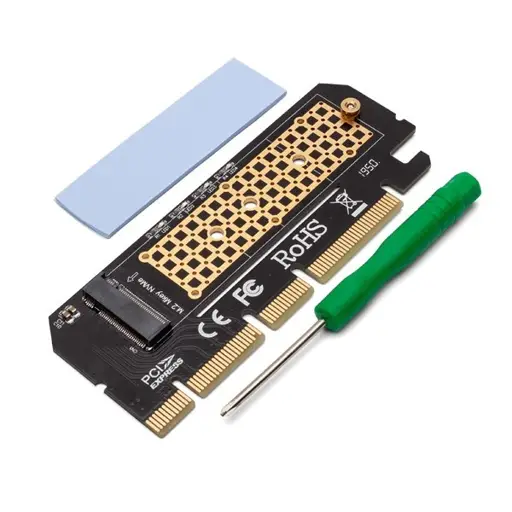 Savio AK-41 išplėtimo kortelė, M.2 NVMe M-Key PCI-E adapteris
