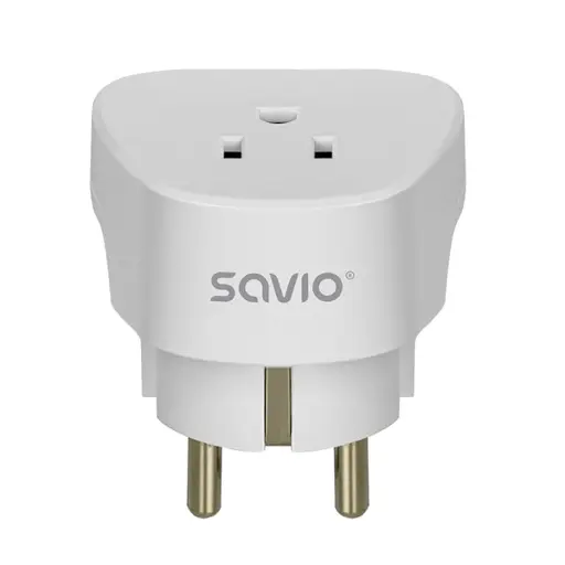 SAVIO AP-01 Kelioninis adapteris, JAV lizdas – ES kištukas