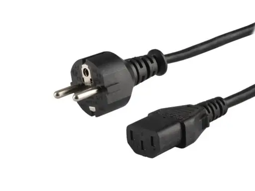 Savio CL-89 maitinimo kabelis Juoda 1,2 m IEC C13 IEC Type E (3.4 mm, 3.1 mm)