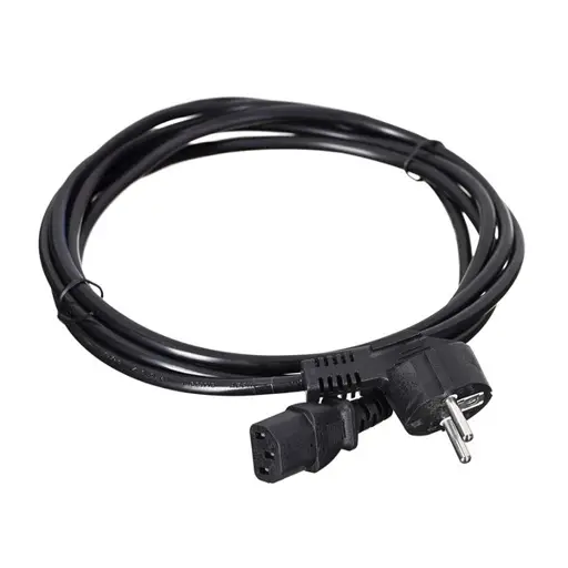 SAVIO CL-146 Schuko IEC C13, 3 M Juoda