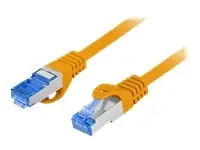 LANBERG Patchcord Cat.6A S/FTP LSZH CCA 0.25m orange