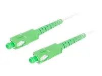LANBERG fiber optic patchcord SM SC/APC-SC/APC simplex 10m LSZH g657a2 3.0mm white