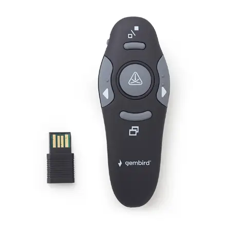 Gembird WP-L-11 belaidis valdymo pultas pristatymams RF Juoda