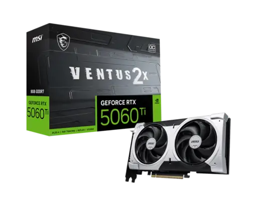 MSI GEFORCE RTX 5060 Ti 8GB VENTUS 2X OC PLUS