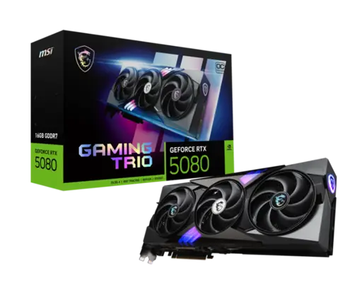 MSI GeForce RTX™ 5080 16G GAMING TRIO OC, DLSS 4